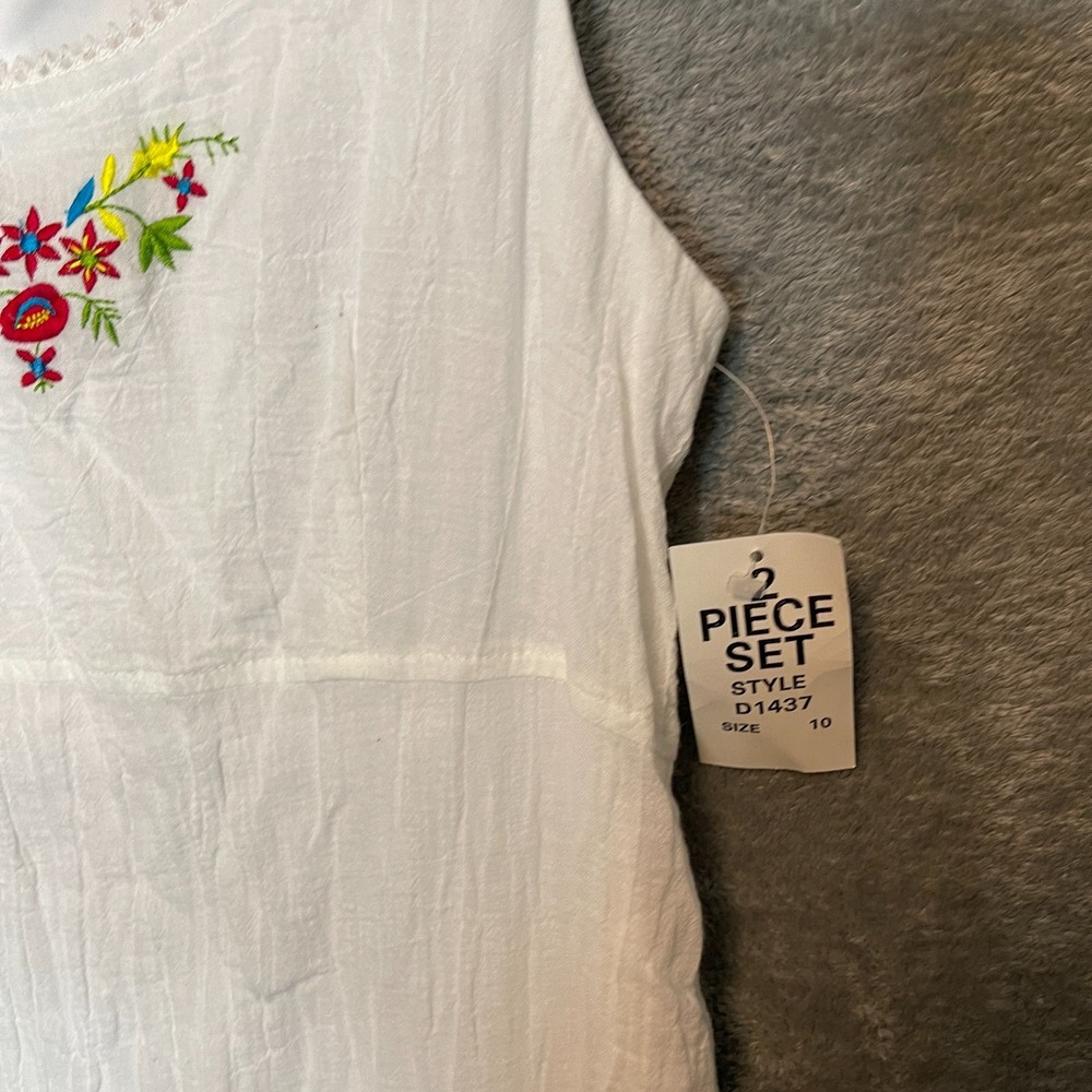 Vtg Dressbarn Women Size 10 Boho Chic Cottagecore Gauze Sleeveless Maxi Dress - Picture 4 of 10
